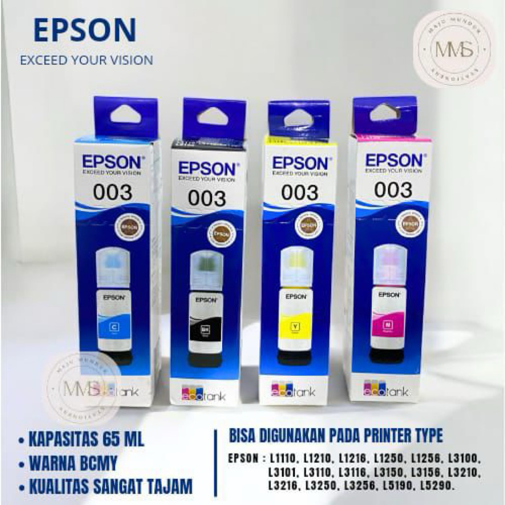 TINTA EPSON 003 BLACK&COLOR Epson L1110, L3110, L5190,