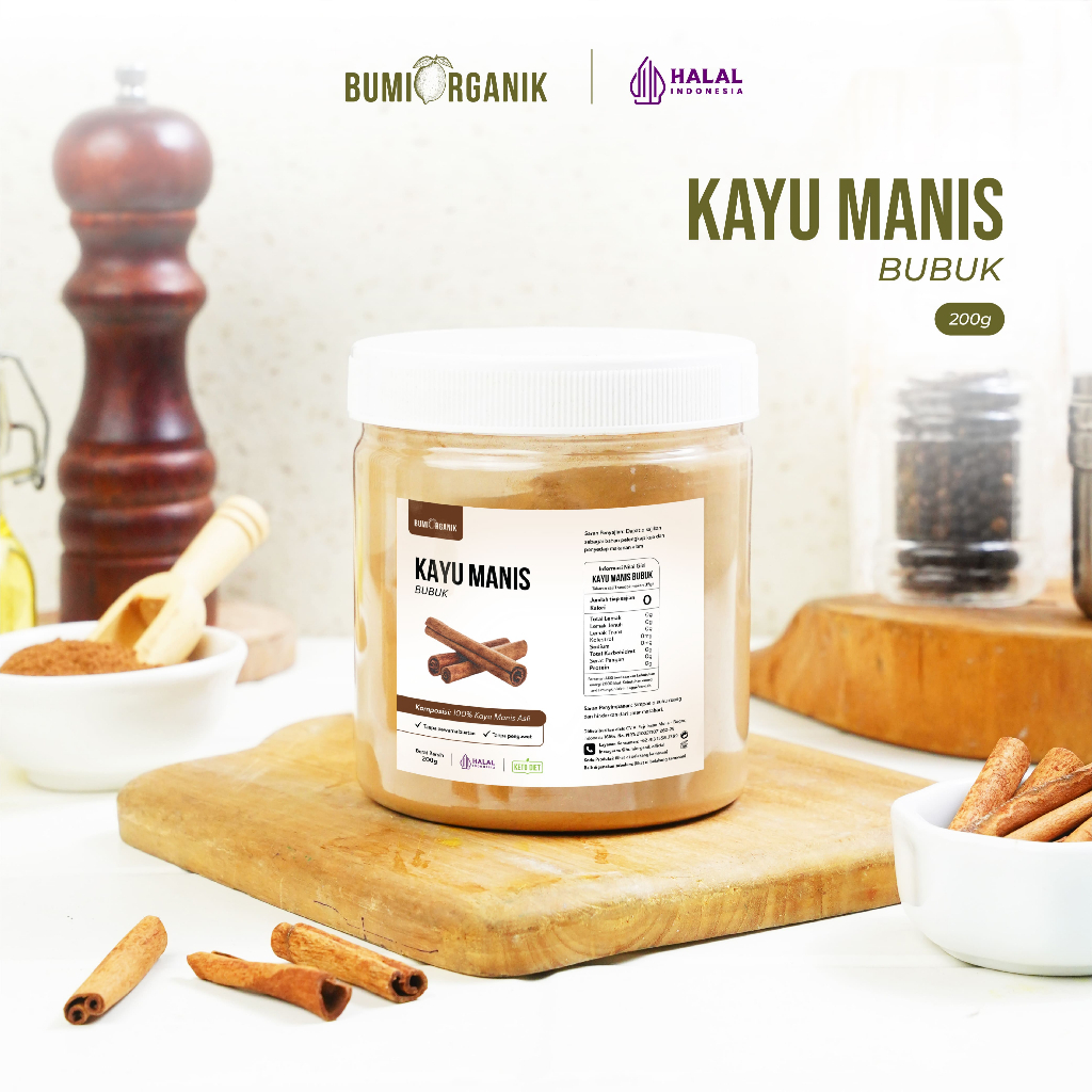 

KAYU MANIS BUBUK TANPA CAMPURAN ASLI 100% ORIGINAL 200G CINNAMON POWDER KAYU MANIS BUBUK BAHAN POKOK POWDER BUMBU REMPAH ORGANIK KUALITAS PREMIUM BUMBU DAPUR BUBUK LENGKAP SUPER NUTRIFARM BRAGG DARI BUMI GEMELI LEMOVITA OFFICIAL BEORGANIK