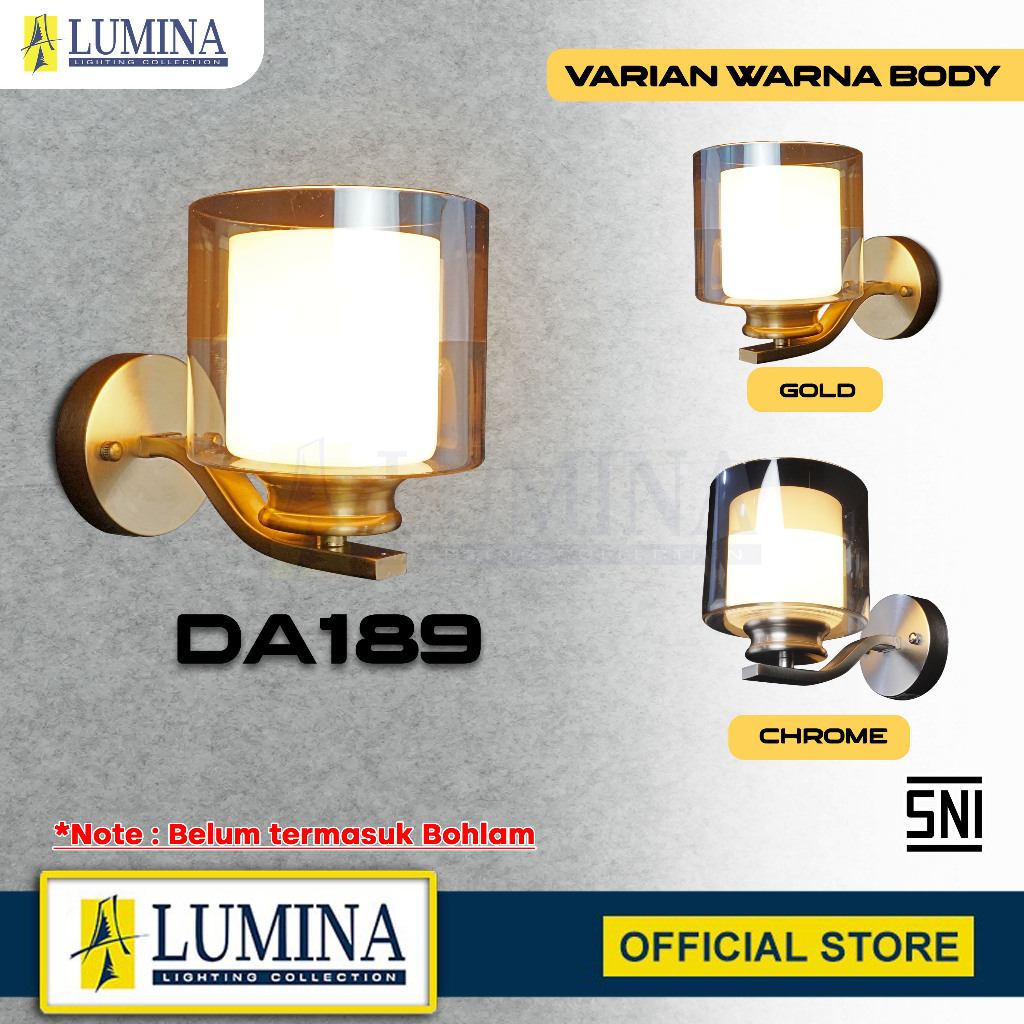 Lumina Lampu Dinding Lumina Model DA189/1A (SN)
