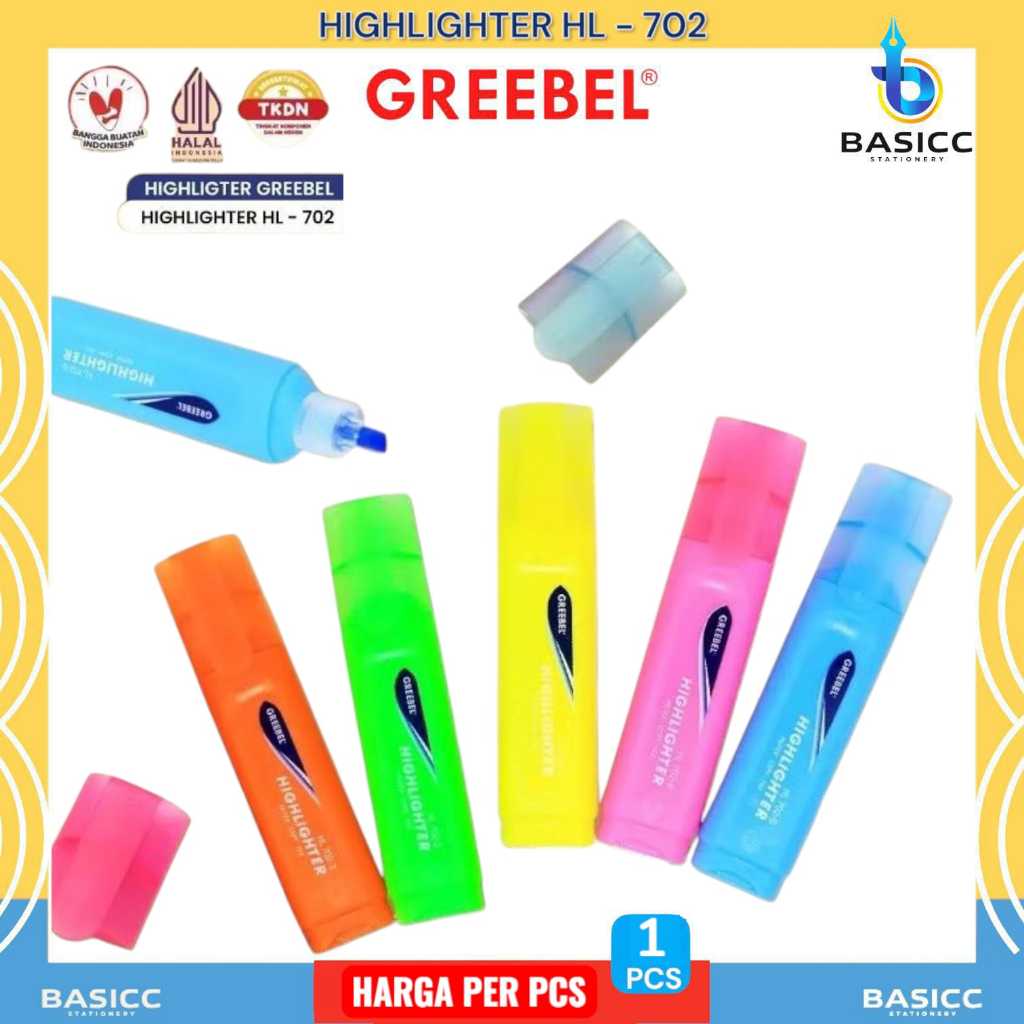 

Greebel Stabilo Highlighter Pastel HL-702 | @ 1 Pcs