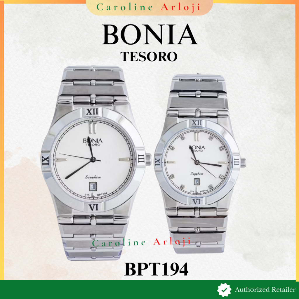 Jam Tangan Pria Wanita Couple Bonia Tesoro BPT194 / BPT 194 Original Garansi Resmi