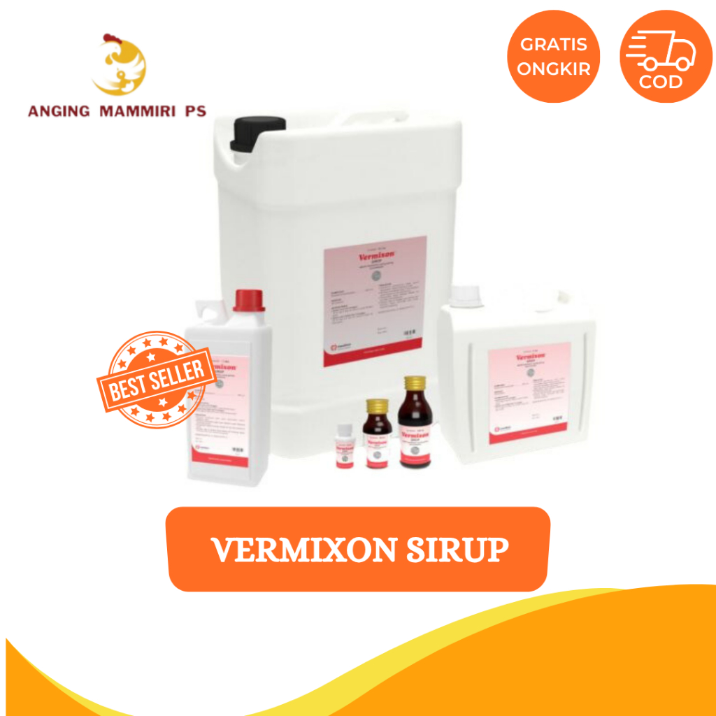 VERMIXON SIRUP || OBAT CACING SIRUP UNTUK UNGGAS