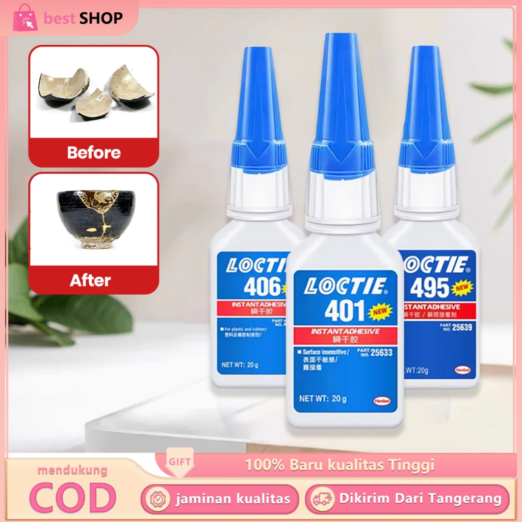 

Lem 401/406/496 Super Glue 20gr Lem Instan Terkuat Serbaguna Untuk Segala Material