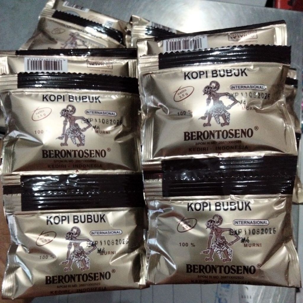 

KOPI BUBUK BERONTOSENO 3.5 GRAM RENTENG ISI 10 SASET