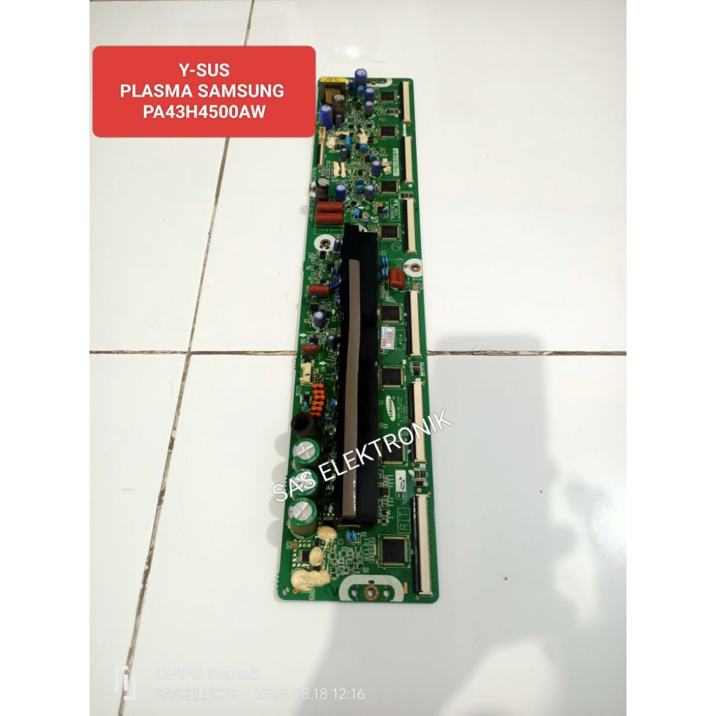 MB BOARD MOTHERBOARD MAINBOARD MESIN TV Y-SUS Z-SUS T-CON PLASMA SAMSUNG 43 INCH PA43H4500AW PA-43H4
