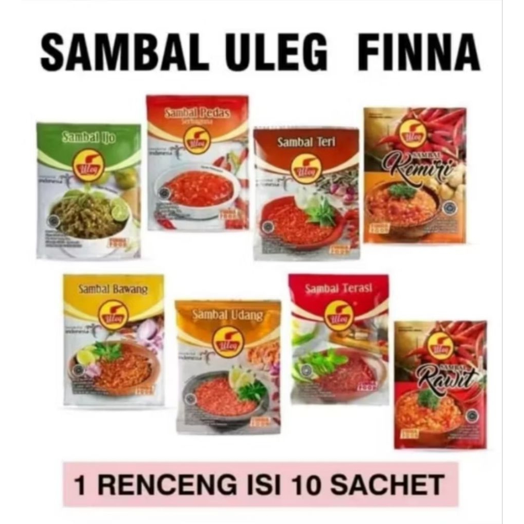

Finn's Sambal Terasi Uleg / Ijo Uleg / Udang / Rendang / Teri