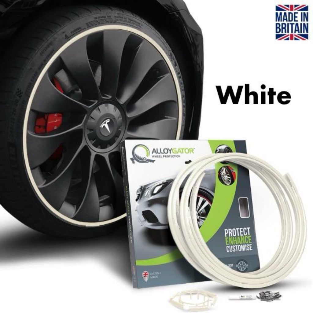 Alloygator Pelindung Velg Mobil Inter White Ring 12-19 Inch