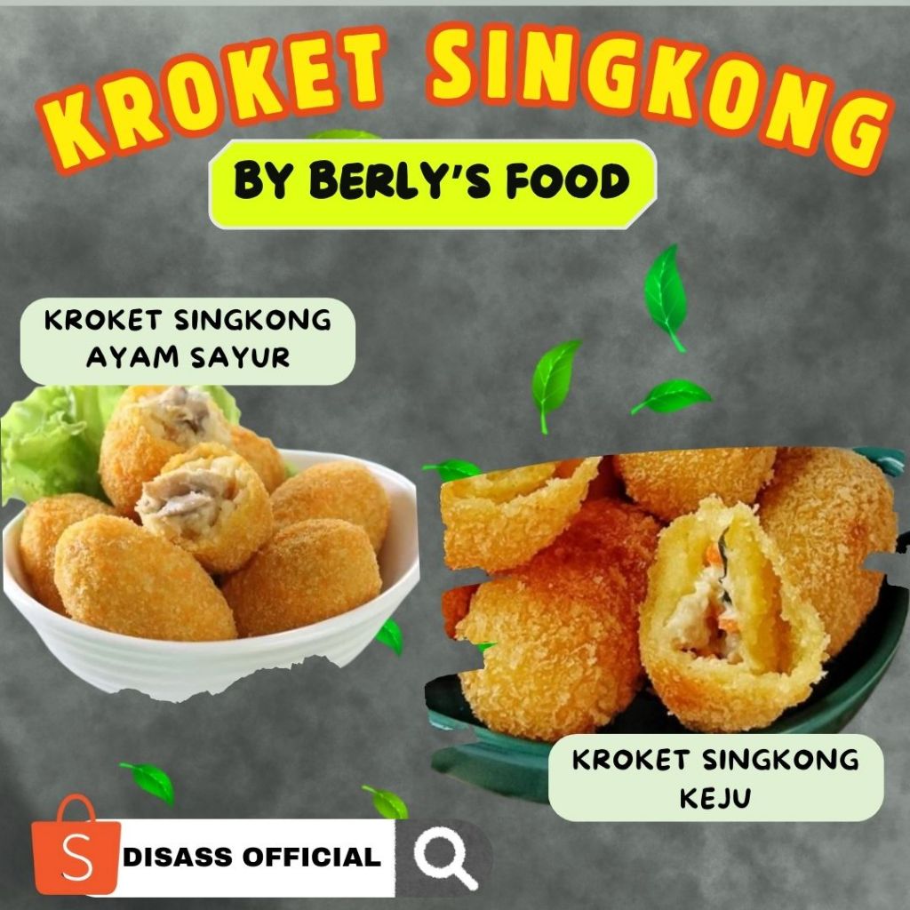 

FROZEN FOOD BERLY'S KROKET SINGKONG AYAM SAYUR / KEJU ISI 8PCS - DISASS JOGJA