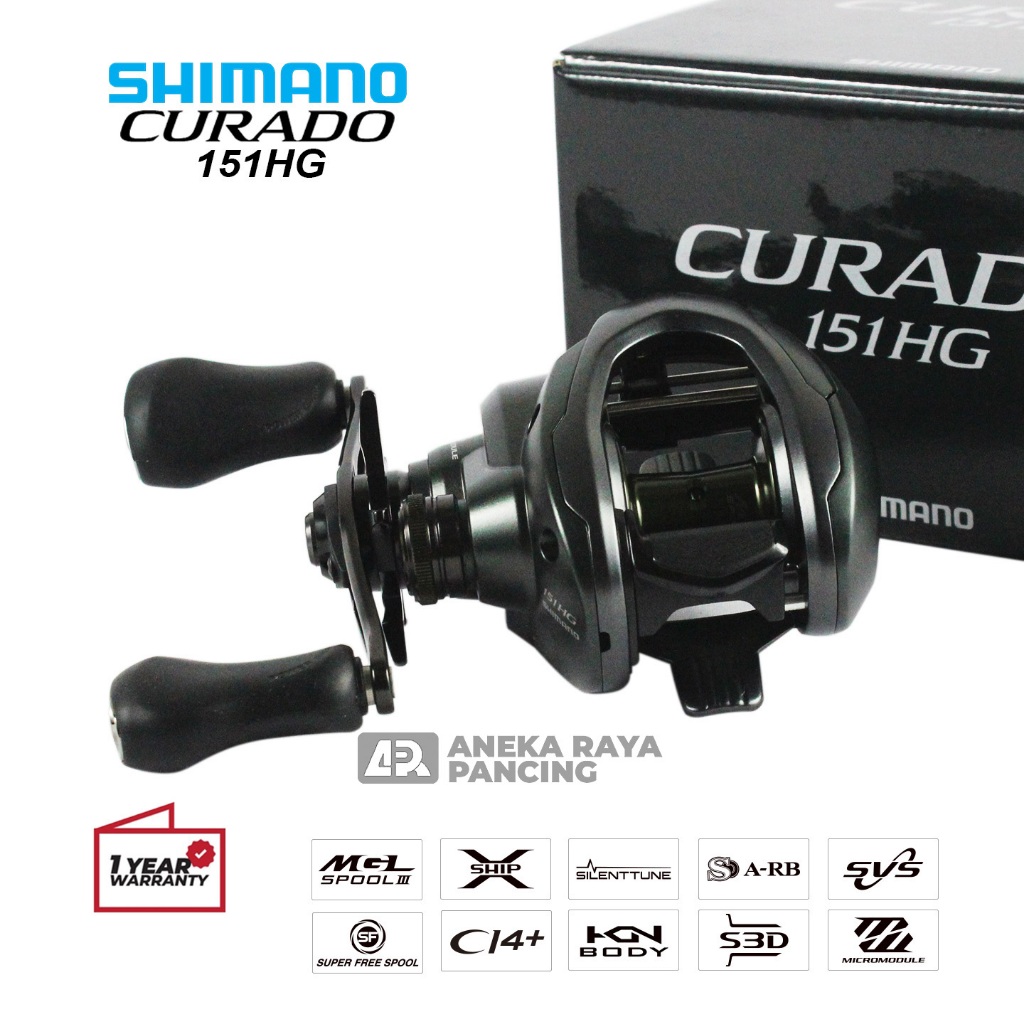 REEL SHIMANO 2025 CURADO / Ril BC Shimano Handle Kiri / Ril Baitcasting Original Shimano Terbaru 202