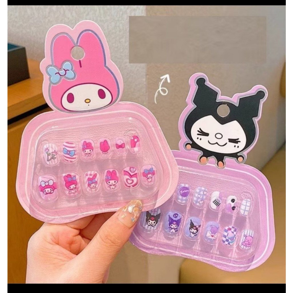 Set Kuku Palsu Sanrio / Fake Nails / Kuku Palsu Anak/ Kuku Palsu Karakter