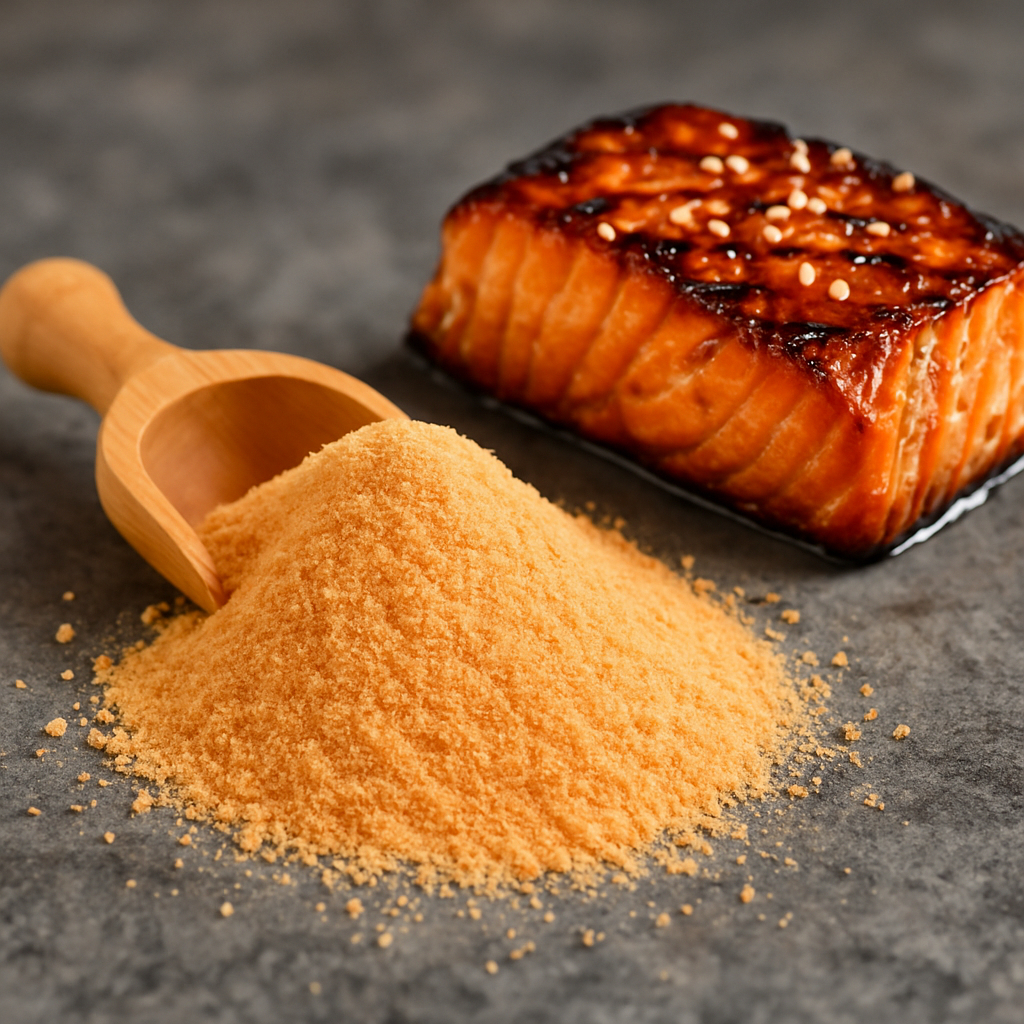 

Bubuk Tabur Rasa Salmon Teriyaki Non MSG 250gr Bumbu Masak Serbaguna Halal 1/4Kg Seasoning Powder