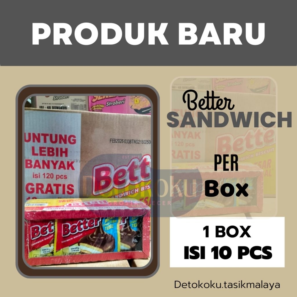 

Better Sandwich Biscuit - Vanilla Cream [PER BOX]