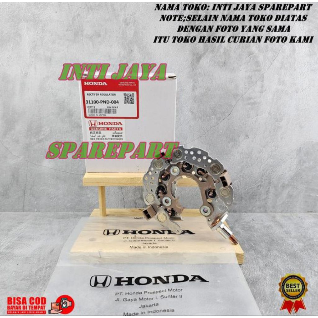 RECTIFIER SILICON ALTERNATOR CRV GEN 2 STREAM 2.0 2000 ORIGINAL