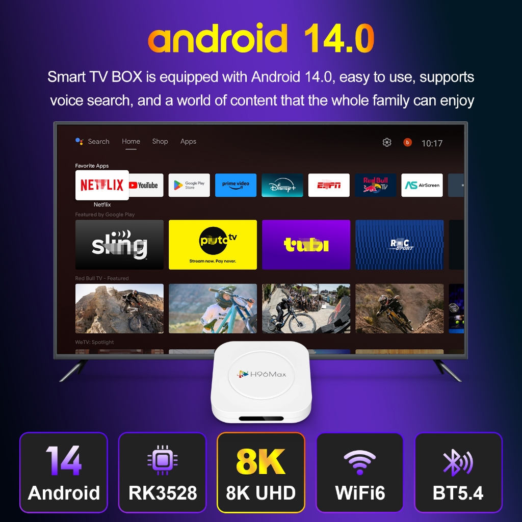 BESTPROMO Android TV Box H96 MAX 4GB 128GB Bluetooth Miracast Resolusi 8K