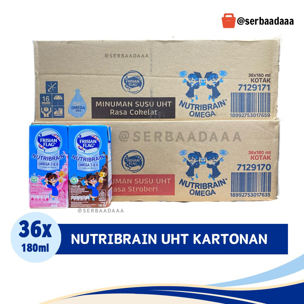 

FRISIAN FLAG UHT NUTRIBRAIN 180ml | 1 DUS ISI 36pcs