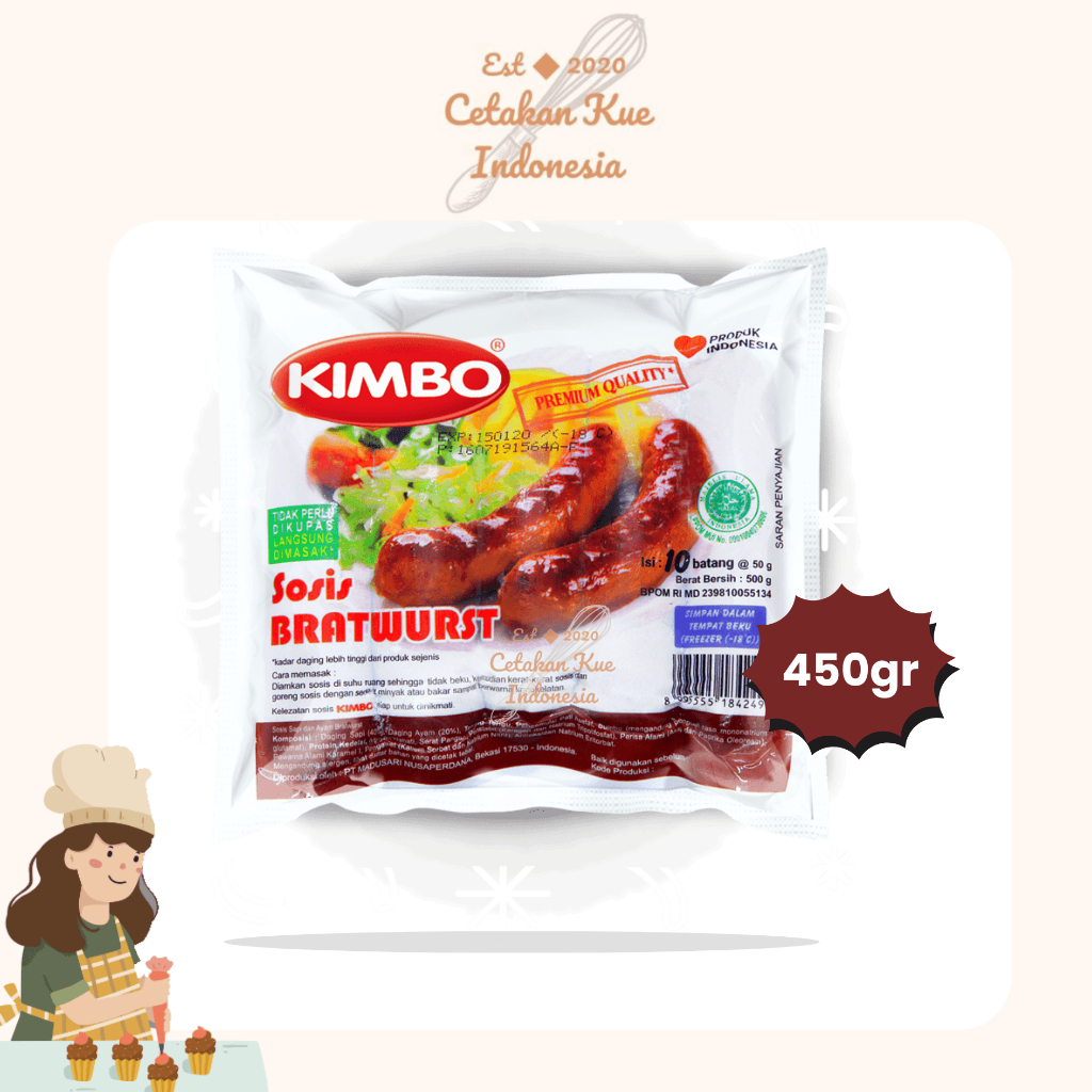 

{CKI} KIMBO SOSIS MINI BRATWURST COCKTAIL 450GR | Frozen Food Sosis Mini KIMBO Bratwurst Coktail 450gr