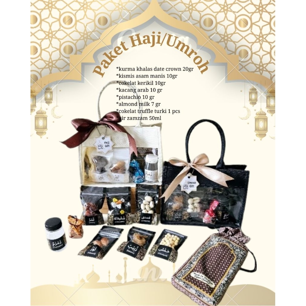 

GIFT HAMPERS OLEH OLEH HAJI & UMROH LENGKAP (PAKET BERKAH) Praktis Murah Premium