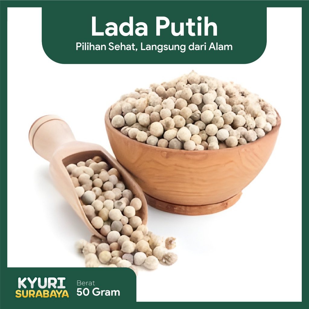 

Lada Putih / Merica Putih 50 gram