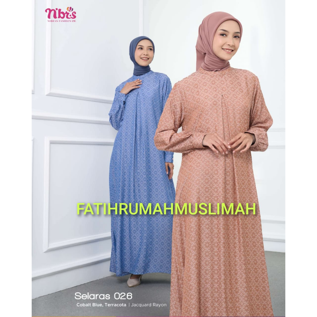 NEW / TERBARU / NIBRAS / GAMIS DEWASA / GAMIS NIBRAS / GAMIS / SELARAS 026 / SELARAS 026 / NIBRAS GA