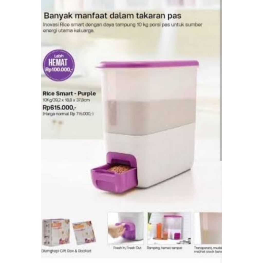 Rice Box Tupperware