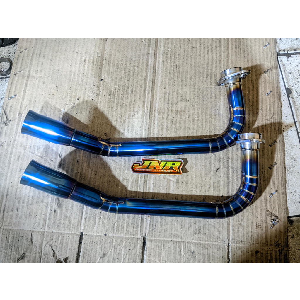 HEADER LEHERAN KNALPOT MIO SPORTY SMILE SOUL SLIP ON THAILAND STYLE BLUEMOON