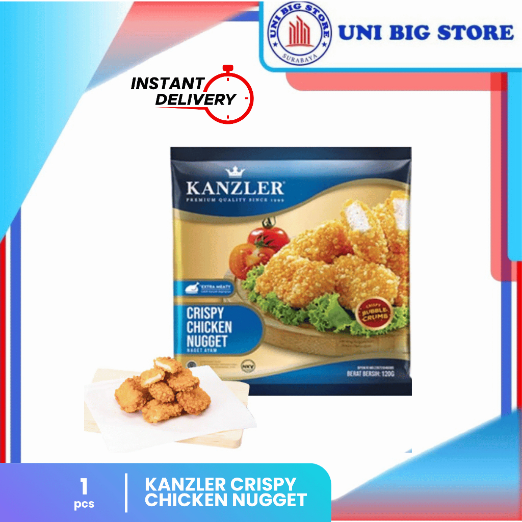 

Kanzler Crispy Chicken Nugget Bubble Crumb 120 gr | 250 gr Nuget Ayam Krispi