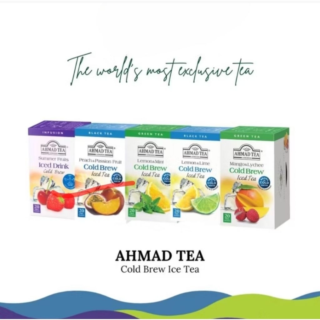 

Ahmad Tea London Ice Drink Cold Brew Teh Bag Kantong Air Dingin 20 Sachets 40g