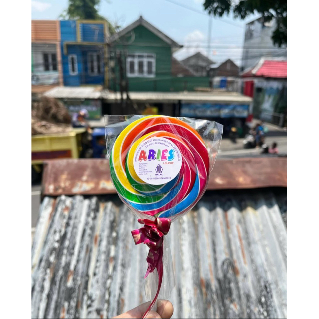 

Permen Lolipop Diamater 8 cm bentuk Bulat ( isi 50 pcs )