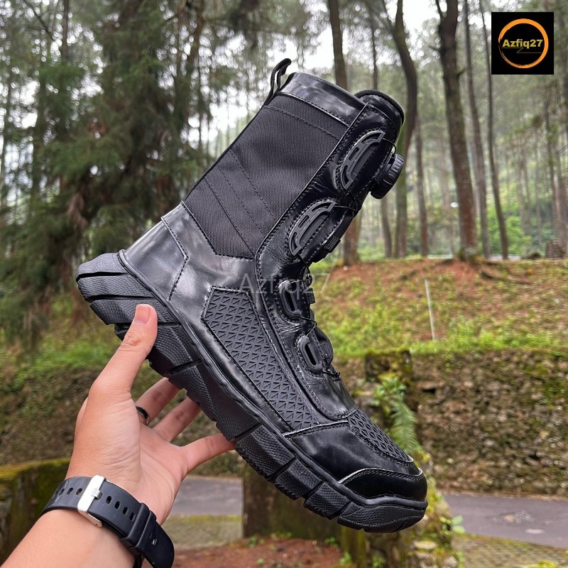 Sepatu Pdl Tali Putar Kulit Mengkilap Kintamani Azfiq27