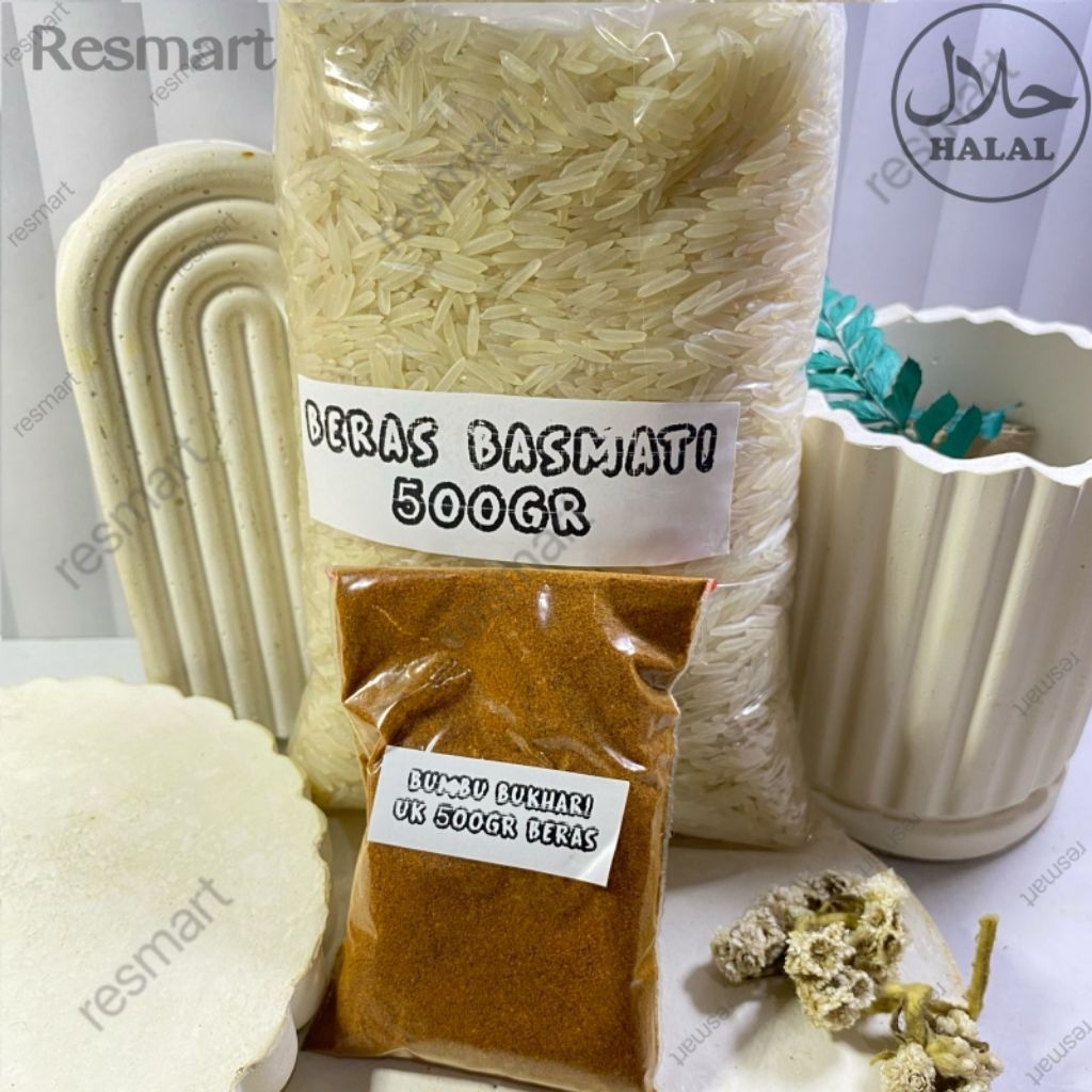 

bumbu nasi bukhori hot spicy dan beras basmati 500gr