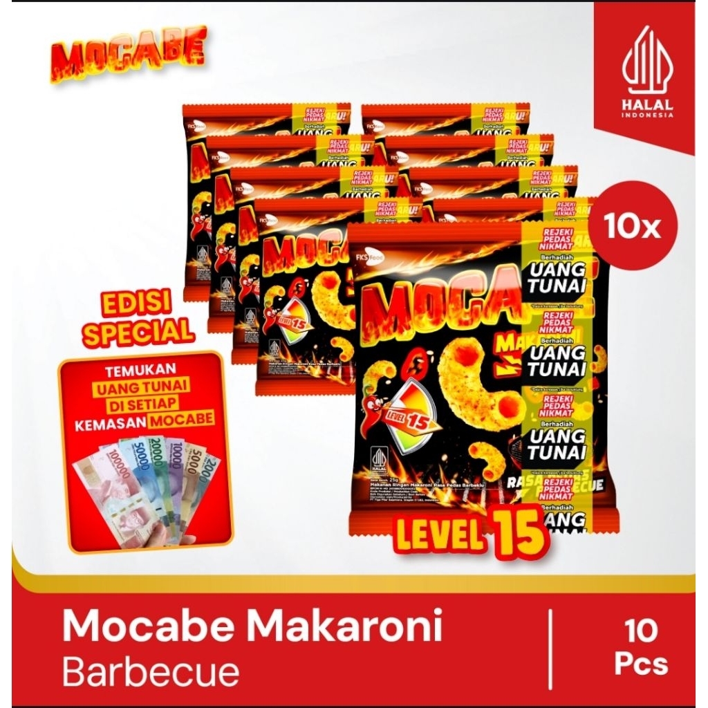 

mocabe - Barbecue - Small Pack - 1 renceng (10 pcs ) - 24gr