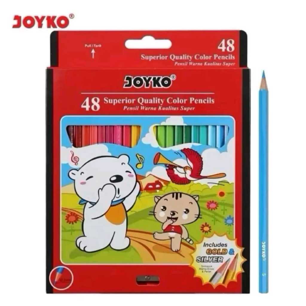 

Pensil warna joyko 48 Warna Panjang CP-48PB