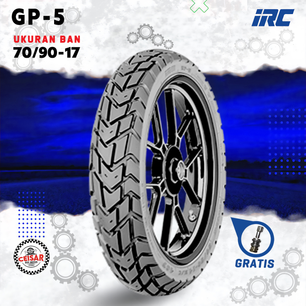 [PROMO MURAH] Ban Motor Bebek IRC GP-5 70/90 Ring 17 Tubeless