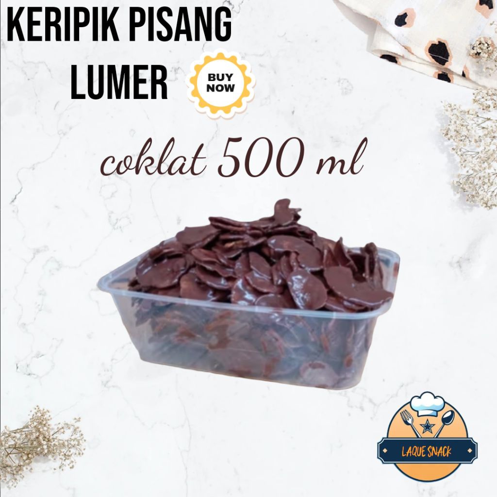 

KERIPIK PISANG LUMER COKLAT KERIPIK LUMER KERIPIK PISANG KEMASAN THINWALL 500 ML