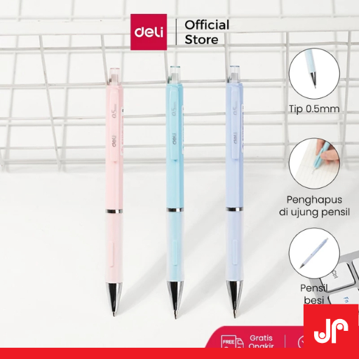 

DELI PROPELLING PENCIL MEKANIK TIP 0.5mm / PENSIL MEKANIK DELI / MECHANICAL PENCIL