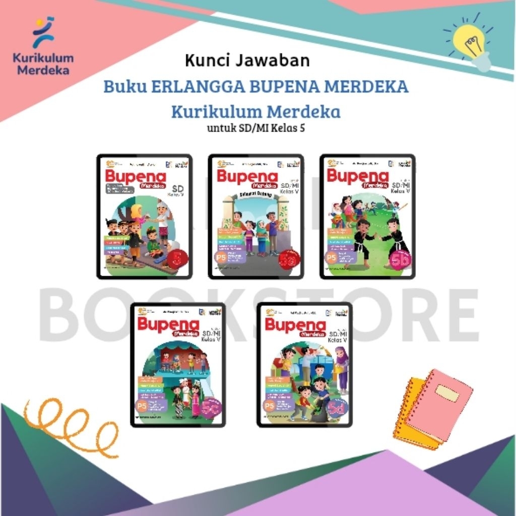 Kunci Jawaban Buku Erlangga BUPENA MERDEKA SD/MI Kelas 5 Kurikulum Merdeka Erlangga