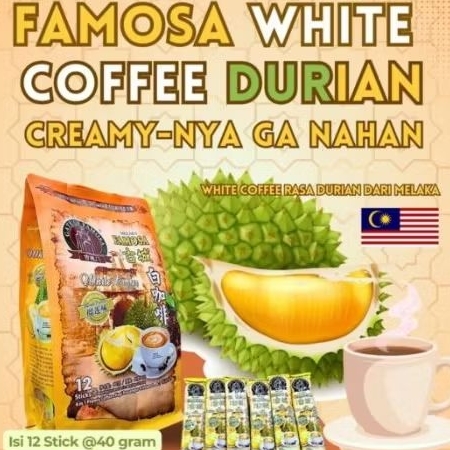 

KOPI WHITE COFFEE DURIAN MALAYSIA FAMOSA