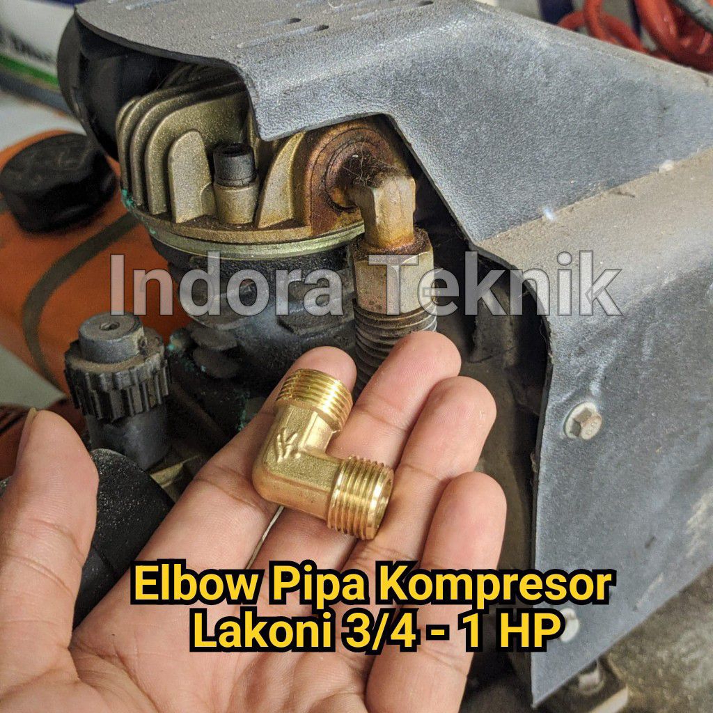 Elbow / Nepel L Pipa Kompresor 3/4 - 1 HP lakoni Imola dan Merk Lain