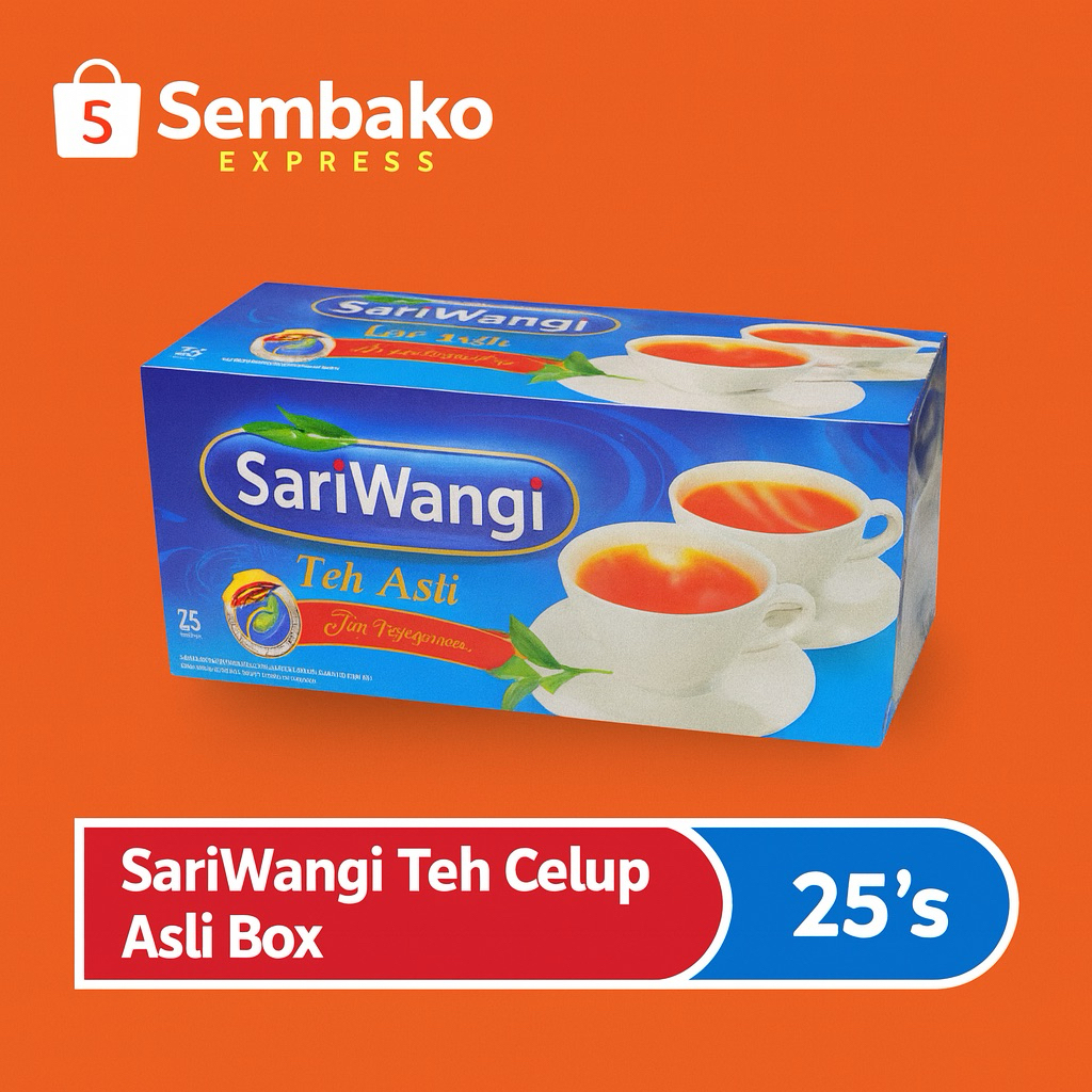

SariWangi Teh Asli Celup Box 25 x 1.85g – Aroma Harum & Rasa Teh Berkualitas