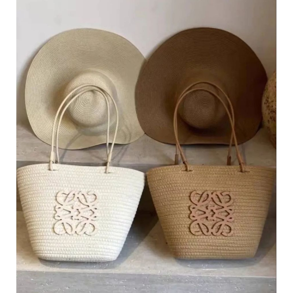 tas rotan Bali tas rotan lw tas rotan cantik tas pantai straw bag shoulder bag tas fashion wanita ta