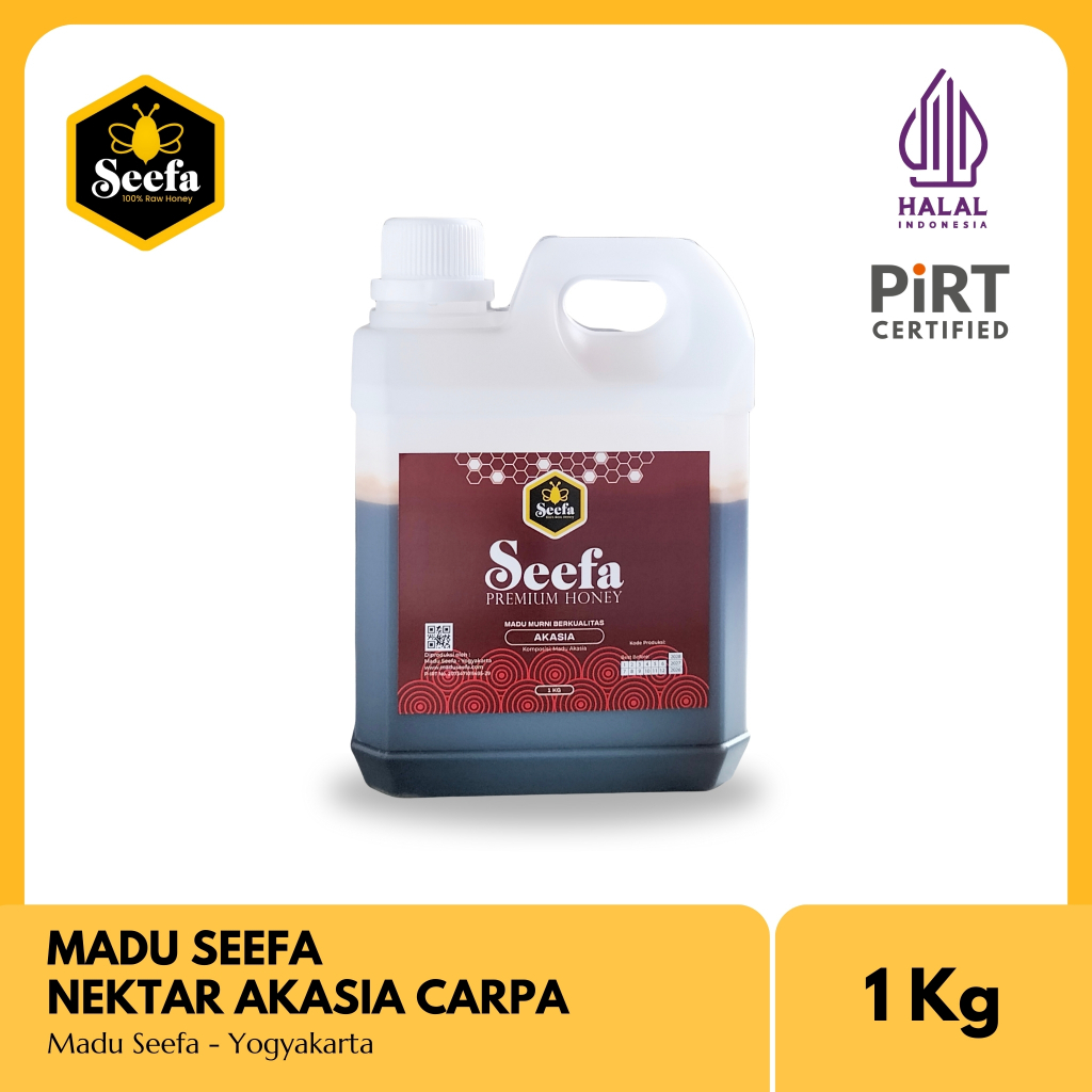 

Madu Akasia Murni Seefa Raw Honey 1 Kg Halal Free Sendok Kayu