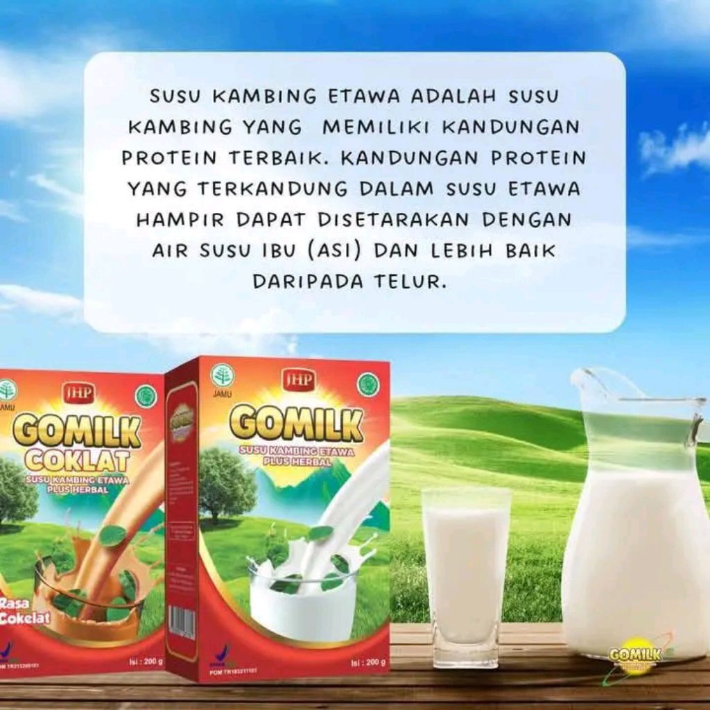 

Gomilk Susu Kambing Etawa plus Herbal Untuk kesehatan