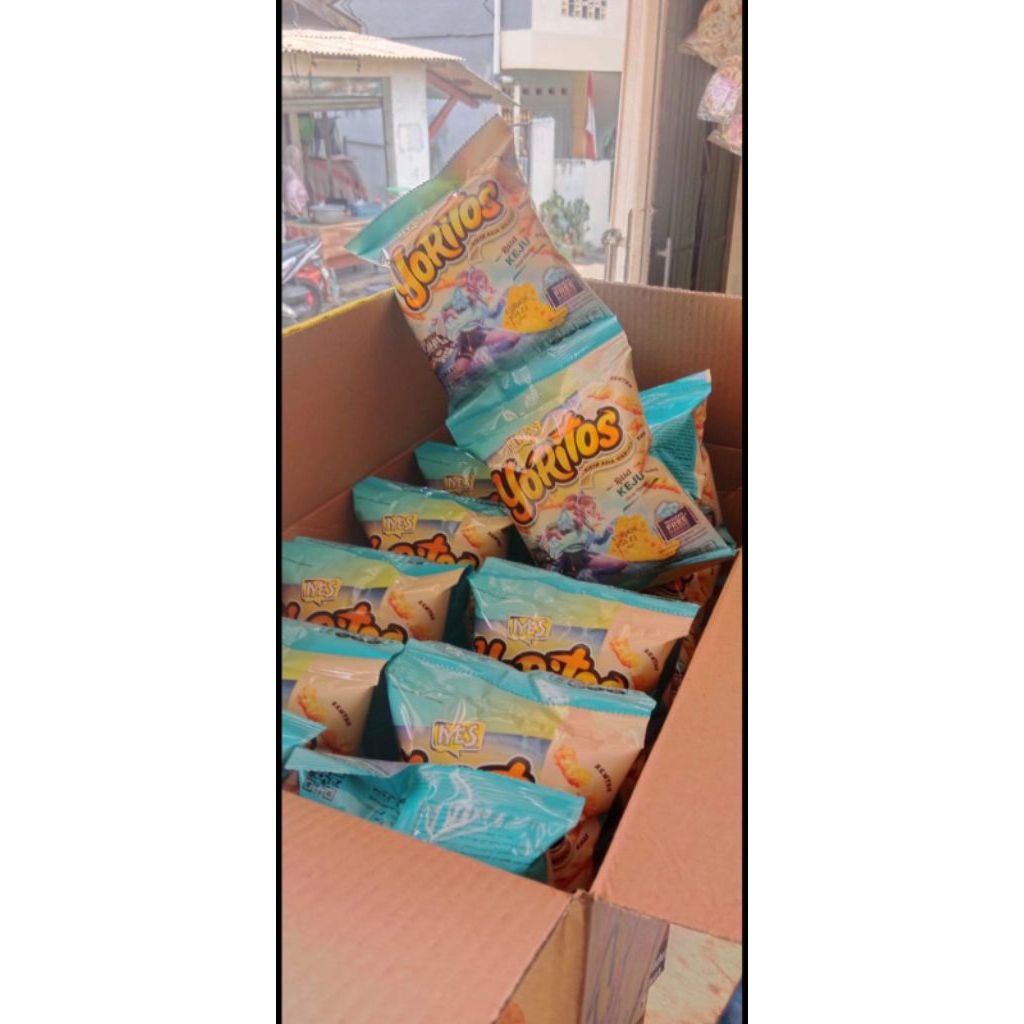 

YORITOS RASA KEJU 1 DUS ISI 4 RENCENG 1 RENCENG 10(40 PCS)