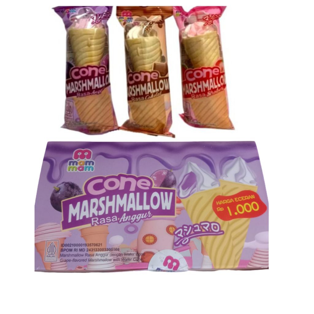 

MAM MAM MARSHMALLOW CONE 1 BOX ISI 20 PCS