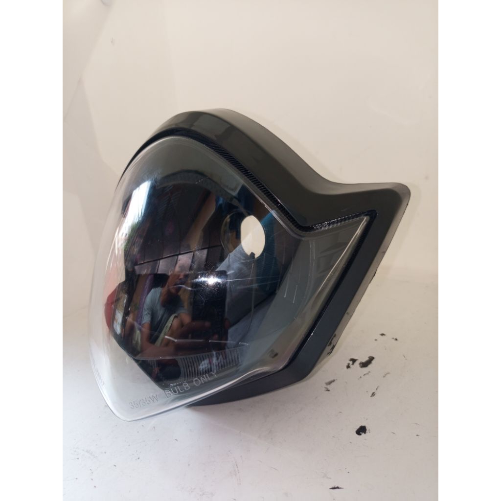 Reflektor soket H4 vixion old beat FI jupiter mx new satria fu facelift custom black
