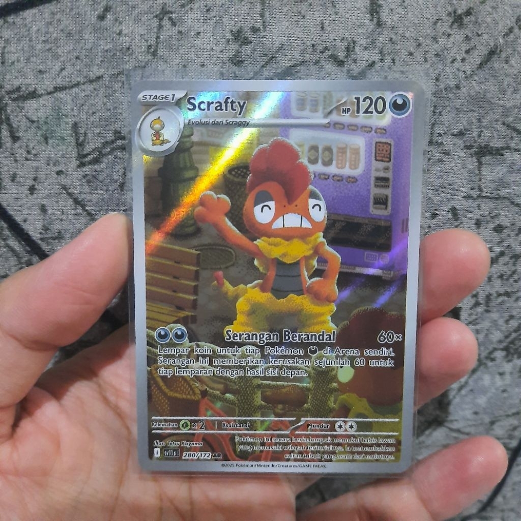Pokemon Card Scrafty AR SV11S