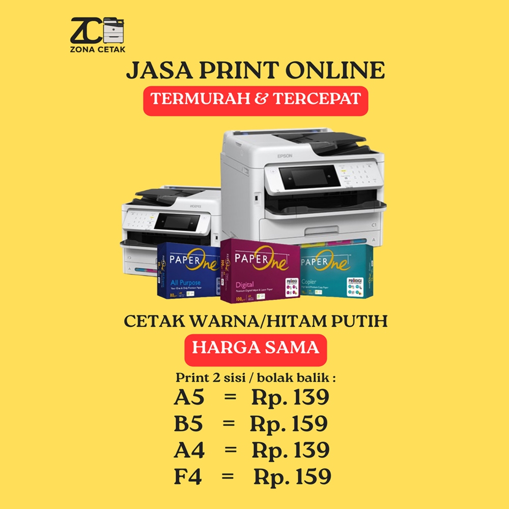 

PRINT/CETAK BUKU CEPAT A4 80/100 GSM TERMURAH, CETAK DOKUMEN MAKALAH, PROPOSAL, SKRIPSI, TESIS, JURNAL, DLL