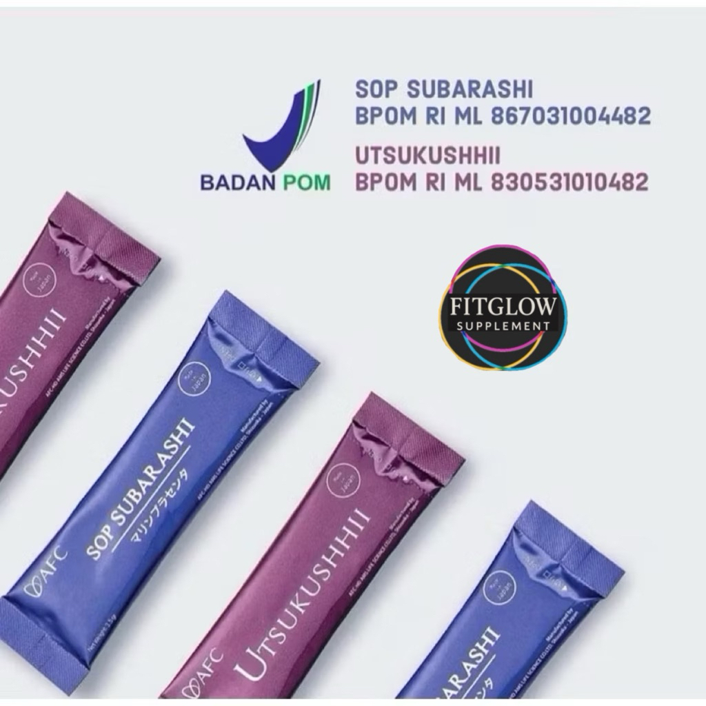 

(ECER 1 SACHET) AFC SOP SUBARASHI UTSUKUSHHII GOLD HIKARI MADE IN JAPAN ORIGINAL Suplemen Jantung Hipertensi Diabetes Stroke Salmon Ovary Peptide Suba Utsu