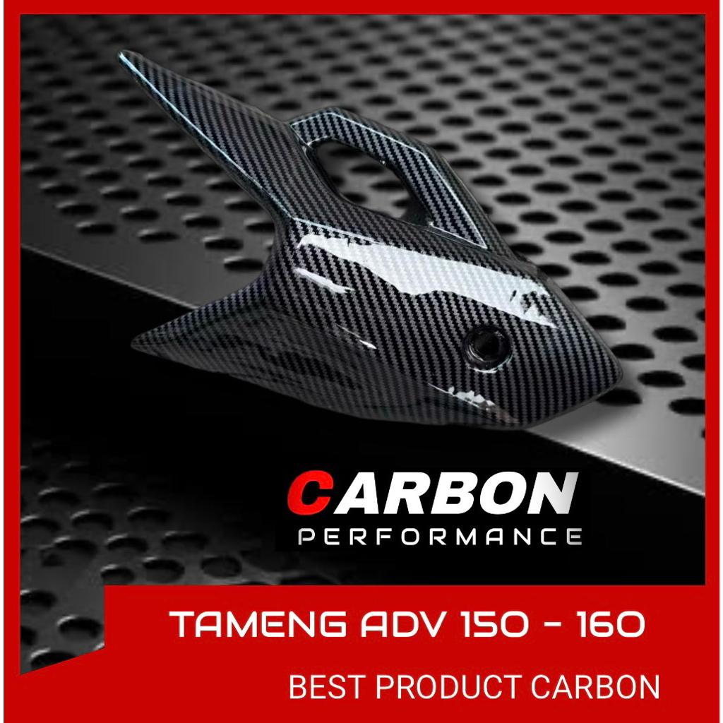 COVER TUTUP KNALPOT ADV 160 ADV 150 CARBON MODEL ORI  -  tutup knalpot adv carbon tameng knalpot adv