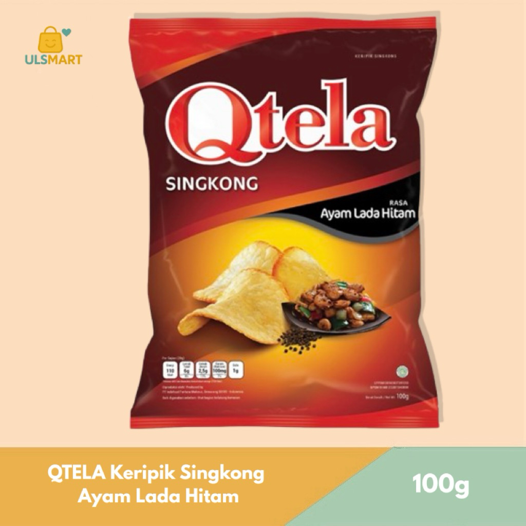 

QTELA Keripik Singkong Ayam Lada Hitam 100 g